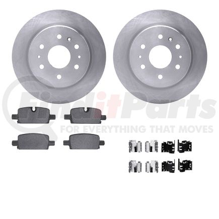 Dynamic Friction Company 6512-47348 Brake Rotor with 5000 Brake Pads and Hardware Kit