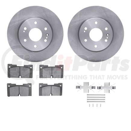 Dynamic Friction Company 6512-47345 Brake Rotor with 5000 Brake Pads and Hardware Kit
