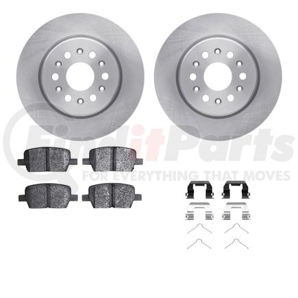 Dynamic Friction Company 6512-48073 Brake Rotor with 5000 Brake Pads and Hardware Kit