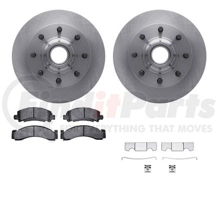 Dynamic Friction Company 6512-48084 Brake Rotor with 5000 Brake Pads and Hardware Kit
