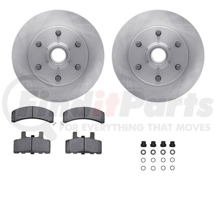 Dynamic Friction Company 6512-48133 Brake Rotor with 5000 Brake Pads and Hardware Kit
