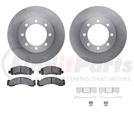 Dynamic Friction Company 6512-48144 Brake Rotor with 5000 Brake Pads and Hardware Kit