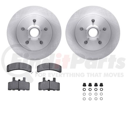 Dynamic Friction Company 6512-48175 Brake Rotor with 5000 Brake Pads and Hardware Kit