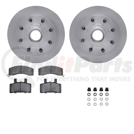 Dynamic Friction Company 6512-48183 Brake Rotor with 5000 Brake Pads and Hardware Kit