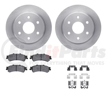 Dynamic Friction Company 6512-48247 Brake Rotor with 5000 Brake Pads and Hardware Kit