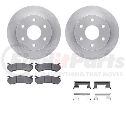 Dynamic Friction Company 6512-48243 Brake Rotor with 5000 Brake Pads and Hardware Kit