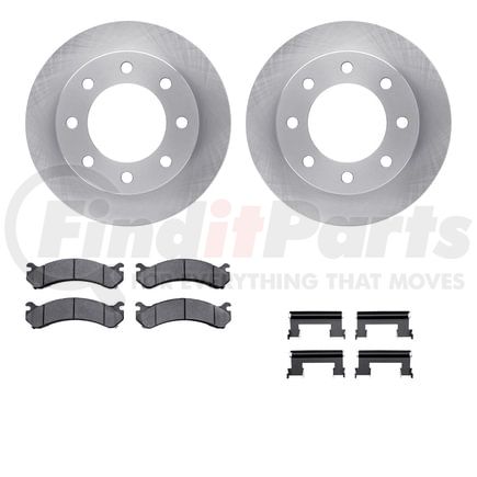 Dynamic Friction Company 6512-48252 Brake Rotor with 5000 Brake Pads and Hardware Kit