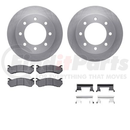 Dynamic Friction Company 6512-48264 Brake Rotor with 5000 Brake Pads and Hardware Kit