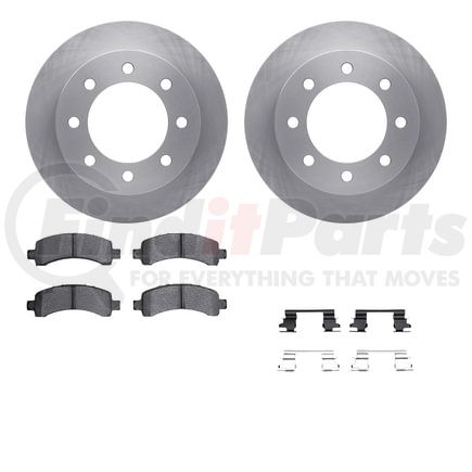 Dynamic Friction Company 6512-48265 Brake Rotor with 5000 Brake Pads and Hardware Kit
