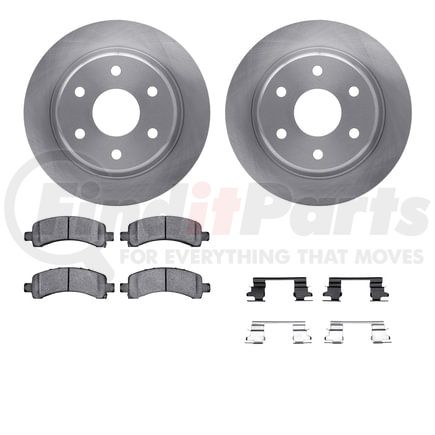 Dynamic Friction Company 6512-48271 Brake Rotor with 5000 Brake Pads and Hardware Kit