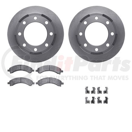 Dynamic Friction Company 6512-48280 Brake Rotor with 5000 Brake Pads and Hardware Kit