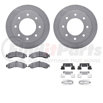 Dynamic Friction Company 6512-48304 Brake Rotor with 5000 Brake Pads and Hardware Kit