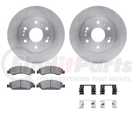 Dynamic Friction Company 6512-48314 Brake Rotor with 5000 Brake Pads and Hardware Kit