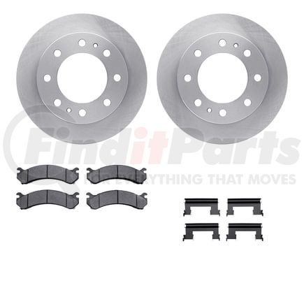 Dynamic Friction Company 6512-48321 Brake Rotor with 5000 Brake Pads and Hardware Kit