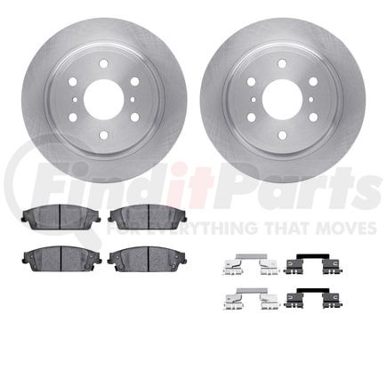 Dynamic Friction Company 6512-48331 Brake Rotor with 5000 Brake Pads and Hardware Kit