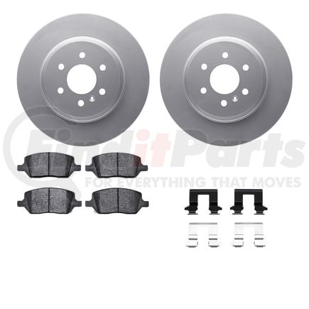 Dynamic Friction Company 6512-49003 Brake Rotor with 5000 Brake Pads and Hardware Kit