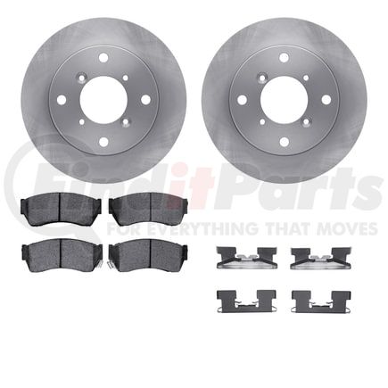 Dynamic Friction Company 6512-50010 Brake Rotor with 5000 Brake Pads and Hardware Kit