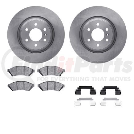 Dynamic Friction Company 6512-49007 Brake Rotor with 5000 Brake Pads and Hardware Kit