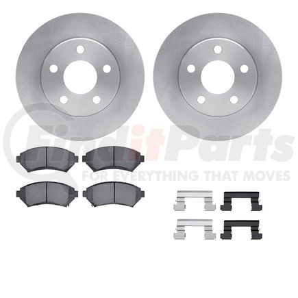 Dynamic Friction Company 6512-52026 Brake Rotor with 5000 Brake Pads and Hardware Kit