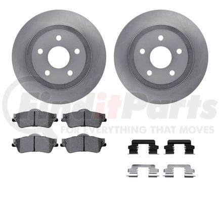 Dynamic Friction Company 6512-52070 Brake Rotor with 5000 Brake Pads and Hardware Kit