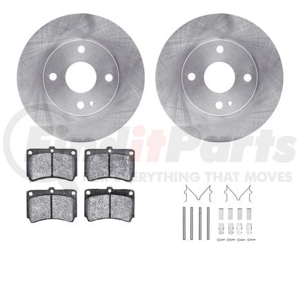 Dynamic Friction Company 6512-54225 Brake Rotor with 5000 Brake Pads and Hardware Kit