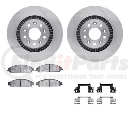 Dynamic Friction Company 6512-54401 Brake Rotor with 5000 Brake Pads and Hardware Kit