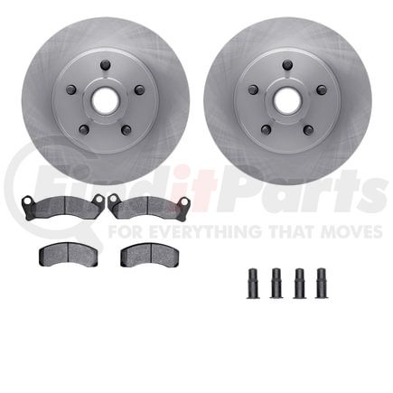 Dynamic Friction Company 6512-55014 Brake Rotor with 5000 Brake Pads and Hardware Kit