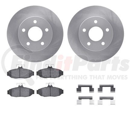 Dynamic Friction Company 6512-55083 Brake Rotor with 5000 Brake Pads and Hardware Kit
