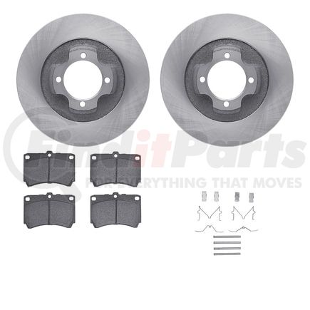 Dynamic Friction Company 6512-56010 Brake Rotor with 5000 Brake Pads and Hardware Kit