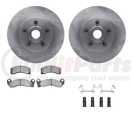 Dynamic Friction Company 6512-56036 Brake Rotor with 5000 Brake Pads and Hardware Kit