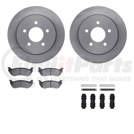 Dynamic Friction Company 6512-56079 Brake Rotor with 5000 Brake Pads and Hardware Kit