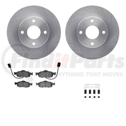 Dynamic Friction Company 6512-56065 Brake Rotor with 5000 Brake Pads and Hardware Kit