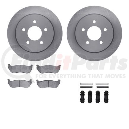 Dynamic Friction Company 6512-56081 Brake Rotor with 5000 Brake Pads and Hardware Kit