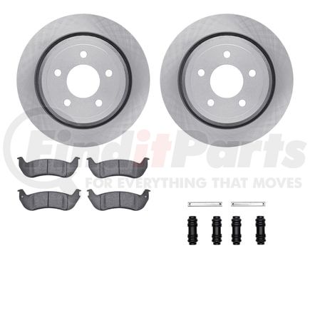 Dynamic Friction Company 6512-56115 Brake Rotor with 5000 Brake Pads and Hardware Kit
