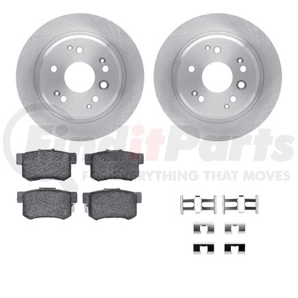 Dynamic Friction Company 6512-58103 Brake Rotor with 5000 Brake Pads and Hardware Kit