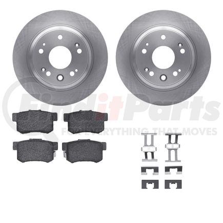 Dynamic Friction Company 6512-58098 Brake Rotor with 5000 Brake Pads and Hardware Kit