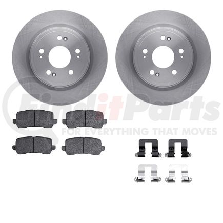 Dynamic Friction Company 6512-58127 Brake Rotor with 5000 Brake Pads and Hardware Kit