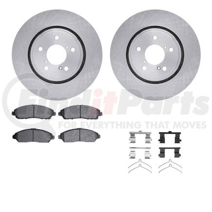 Dynamic Friction Company 6512-58157 Brake Rotor with 5000 Brake Pads and Hardware Kit