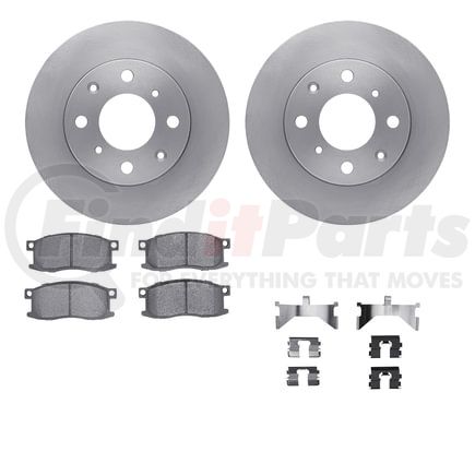 Dynamic Friction Company 6512-59131 Brake Rotor with 5000 Brake Pads and Hardware Kit