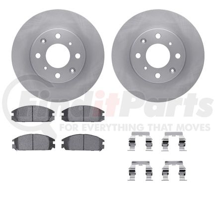 Dynamic Friction Company 6512-59154 Brake Rotor with 5000 Brake Pads and Hardware Kit