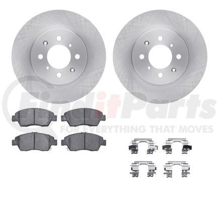 Dynamic Friction Company 6512-59195 Brake Rotor with 5000 Brake Pads and Hardware Kit