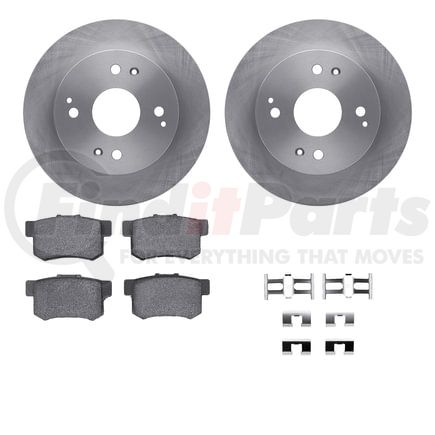 Dynamic Friction Company 6512-59222 Brake Rotor with 5000 Brake Pads and Hardware Kit