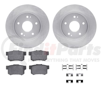 Dynamic Friction Company 6512-59249 Brake Rotor with 5000 Brake Pads and Hardware Kit