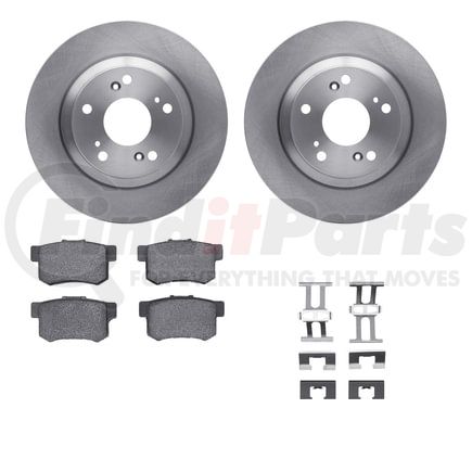 Dynamic Friction Company 6512-59270 Brake Rotor with 5000 Brake Pads and Hardware Kit