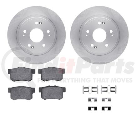 Dynamic Friction Company 6512-59288 Brake Rotor with 5000 Brake Pads and Hardware Kit