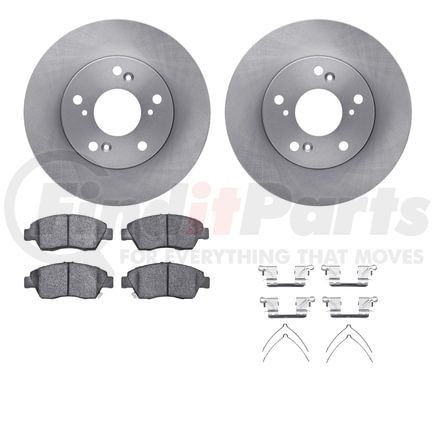 Dynamic Friction Company 6512-59309 Brake Rotor with 5000 Brake Pads and Hardware Kit