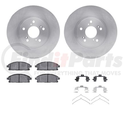 Dynamic Friction Company 6512-59357 Brake Rotor with 5000 Brake Pads and Hardware Kit