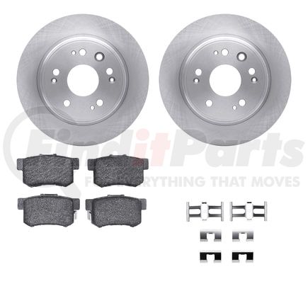 Dynamic Friction Company 6512-59387 Brake Rotor with 5000 Brake Pads and Hardware Kit