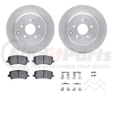 Dynamic Friction Company 6512-59423 Brake Rotor with 5000 Brake Pads and Hardware Kit