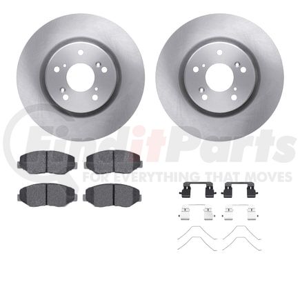 Dynamic Friction Company 6512-59436 Brake Rotor with 5000 Brake Pads and Hardware Kit